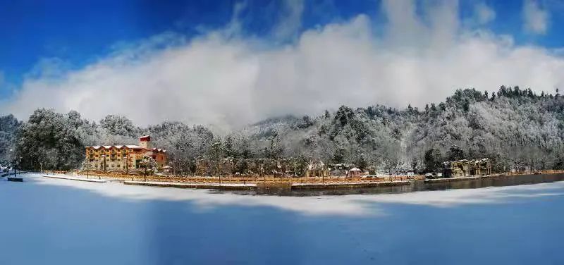 乐山周边雪景图片