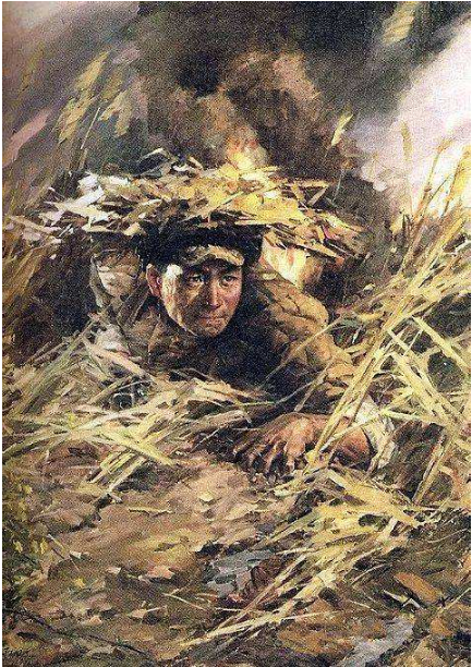 我军有一个侦察连,就连续涌现多位在烈火中岿然不动的"邱少云式英雄"