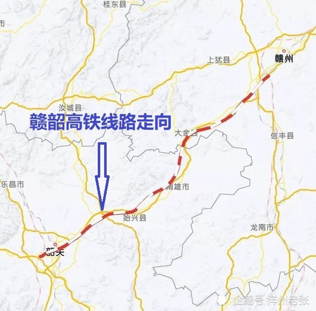 纵贯赣粤江西广东联手打造时速350公里新高铁沿线3市经过你家乡吗