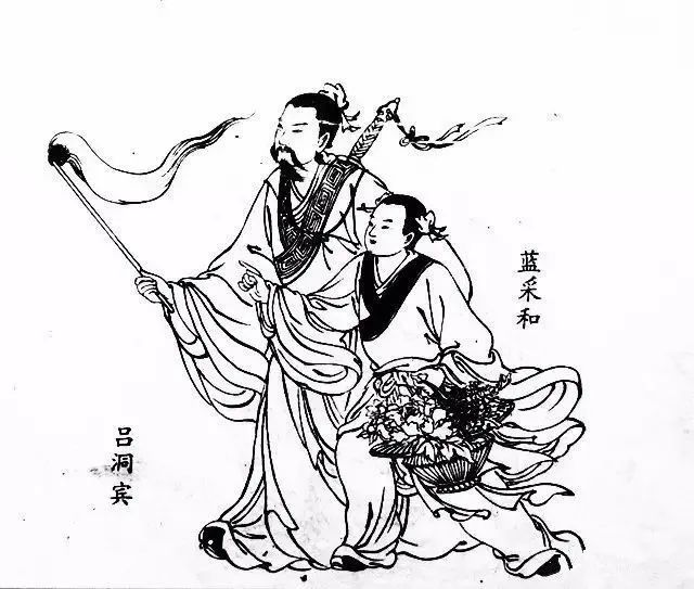 书画联盟丨工笔白描八仙过海