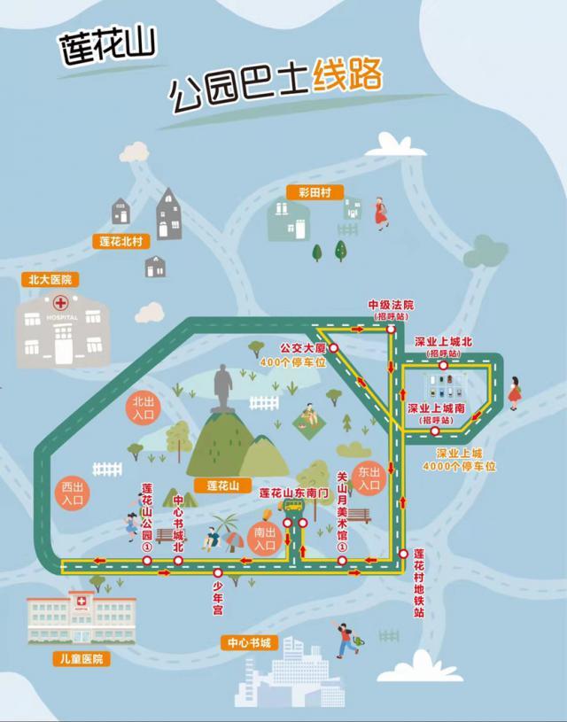 深圳儿童公园地图图片