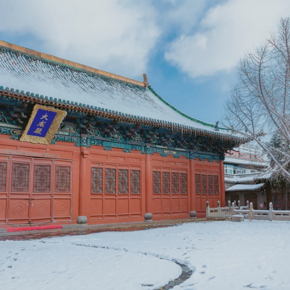 圖丨純陽宮攝丨追光紀圖丨文瀛公園萬字樓雪中古建,清幽入勝.