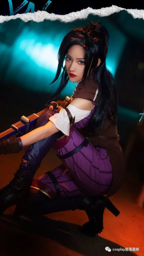 cos:英雄联盟动画双城之战皮城女警凯特琳cos正片@逆光