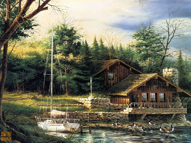 油画风景堪比摄影作品的野外风光美国terryredlin