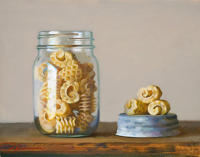 larson:漂亮写实的瓶罐,花花草草景物油画