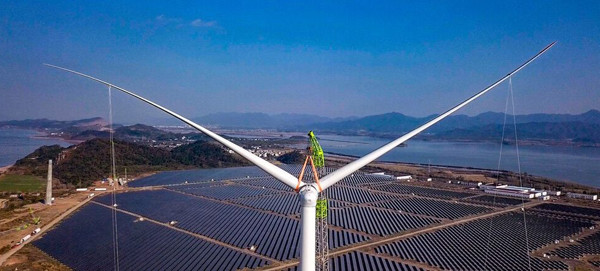 江西彭泽帽子山八边形超高混塔风电项目实现全容量并网发电