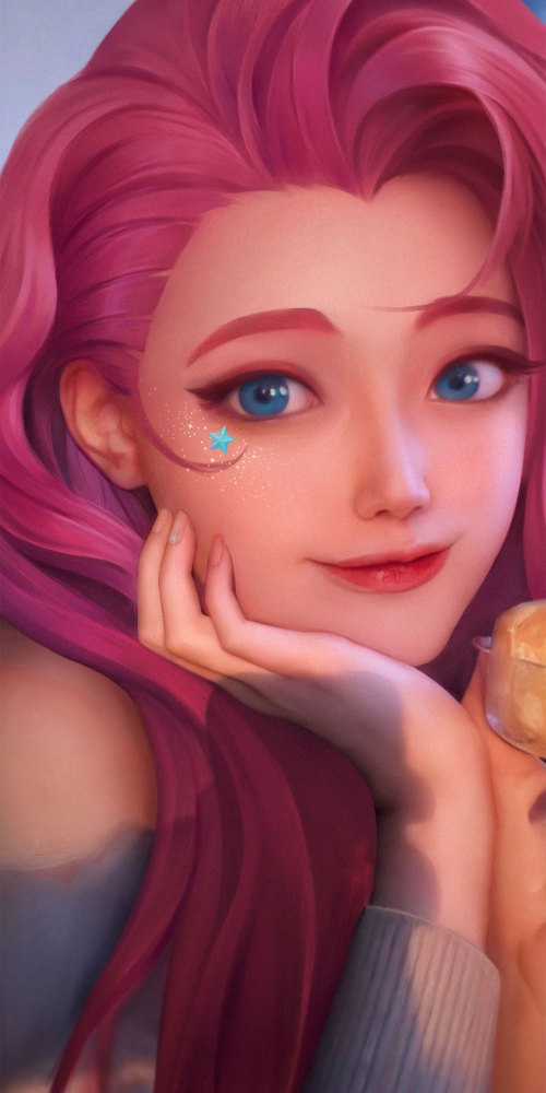 英雄联盟壁纸琴女奶妈手机壁纸请问阁下是否满意