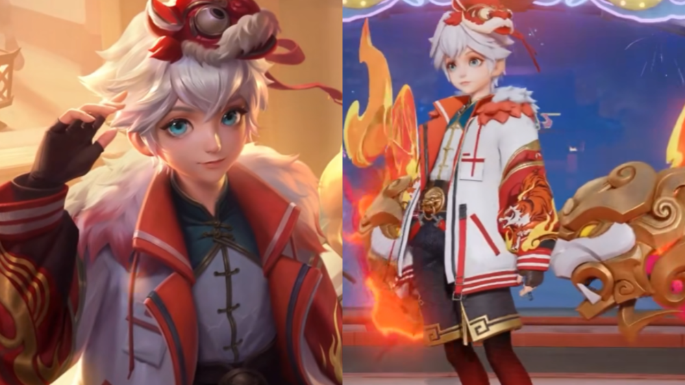 孙膑火老虎特效首爆,虎神纪系列皮肤正式集结,备好5000点券巨赚