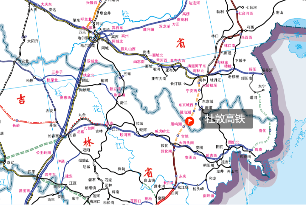 东北铁路规划图最新版图片