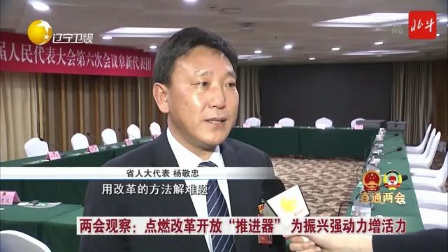 省人大代表 杨敬忠用改革的方法解难题,用开放的理