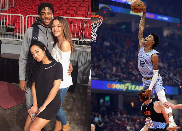 nba帝星疯狂涨球,女友青春靓丽,20岁已当爹|kk|贾-莫兰特|nba|涨球