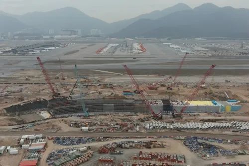 香港机场西部下穿通道关键主体浇筑完成为三跑道试飞提供保障
