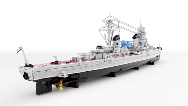 也可以欣赏这艘由kirill simerzin建造的乐高基洛夫战列巡洋舰