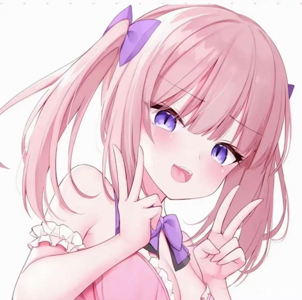 粉色系动漫女头|粉粉嫩嫩的头像,是猛男爱的颜色_腾讯新闻
