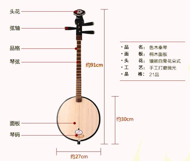 顧名思義,三絃琴只有三根弦,曾經在元朝十分流行,還流傳到了日本和