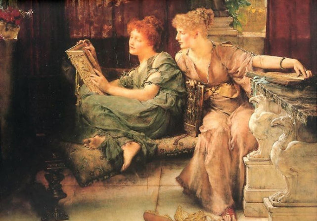 英國皇家學院派畫家阿爾瑪-達德瑪(alma tadema)作品欣賞