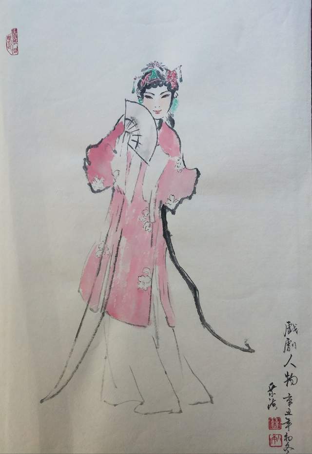 戏曲无声悄入画槐香斋书画院专职画家曹乘海的戏剧人物画鉴赏