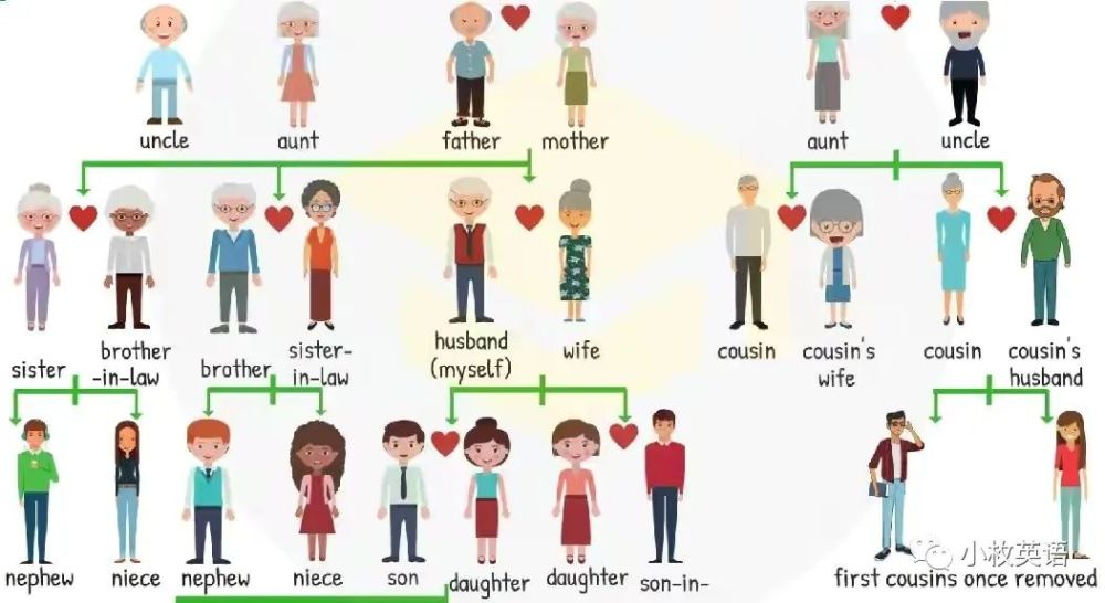 英語學習一文給你講清楚家庭關係親戚個人狀態的英文表達