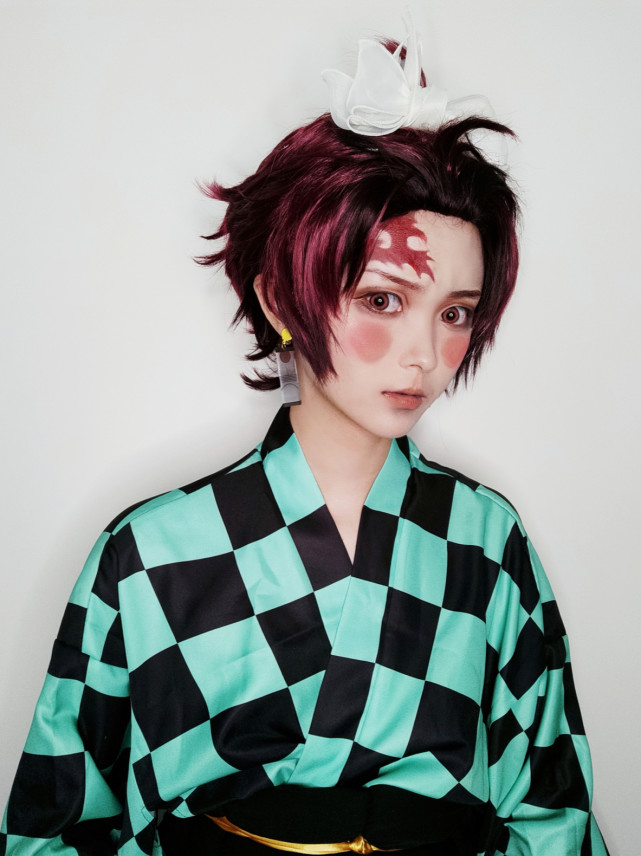 游郭篇主角cos伊之助帅音柱酷祢豆子可萌可御