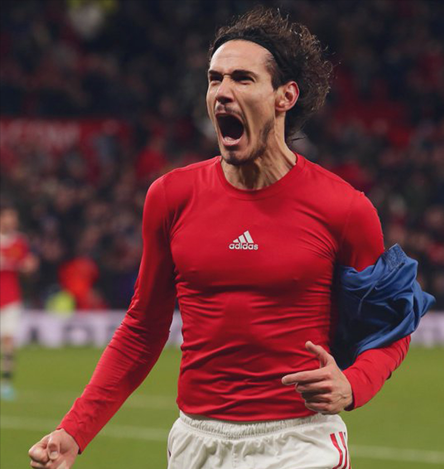 卡瓦尼否认是曼联内鬼!助攻后庆祝画面曝光,如此良将怎可能捣乱