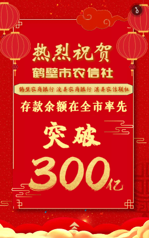 突破300亿元!鹤壁这家银行妥妥的实力派!