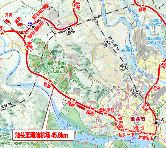 2021-2026項目階段:正式項目年度投資計劃:18000萬元粵東城際鐵路汕頭