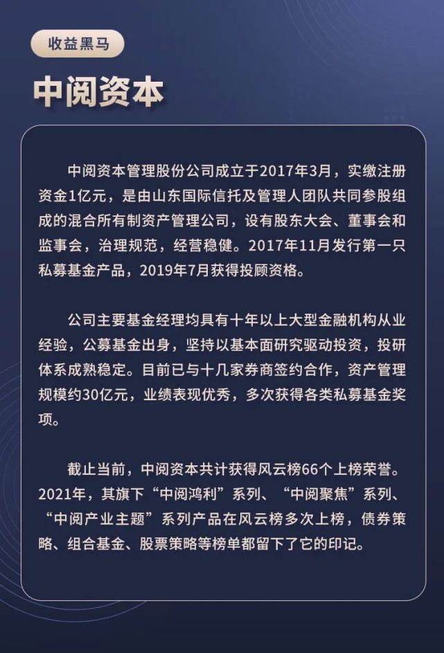 2021私募行业年度特辑之十大黑马私募