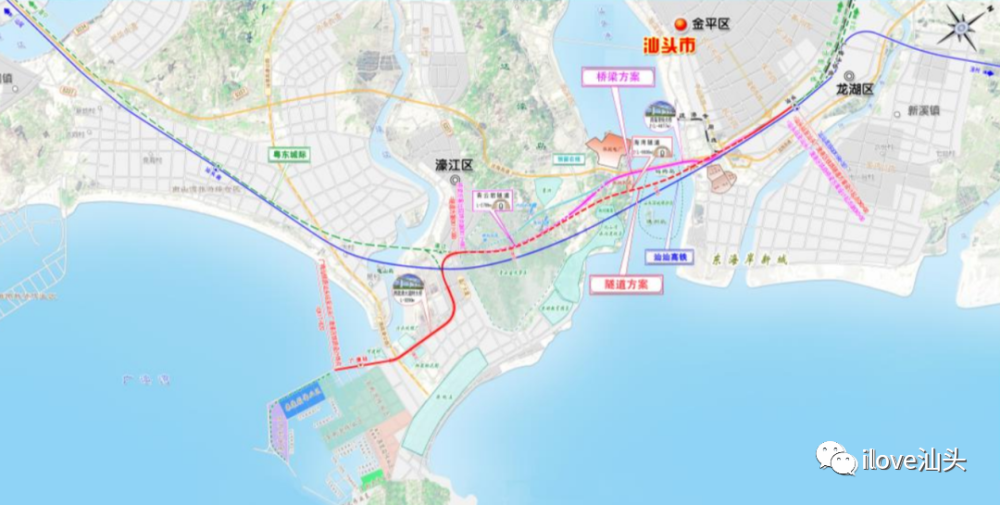 穿山跨海预留濠江站城际将直达普宁汕头广澳疏港铁路正式开工