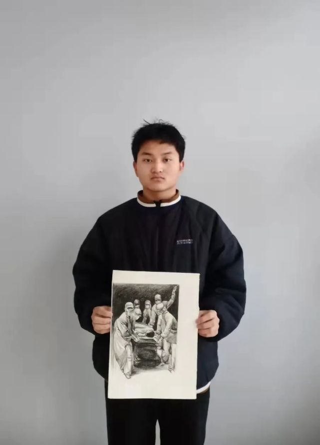商丘工学院大学生绘画之《河南抗疫进行时》