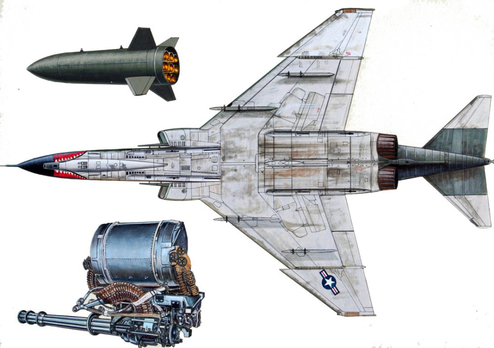 f4终极鬼怪采用可变后掠翼设计专为航母舰载机定制