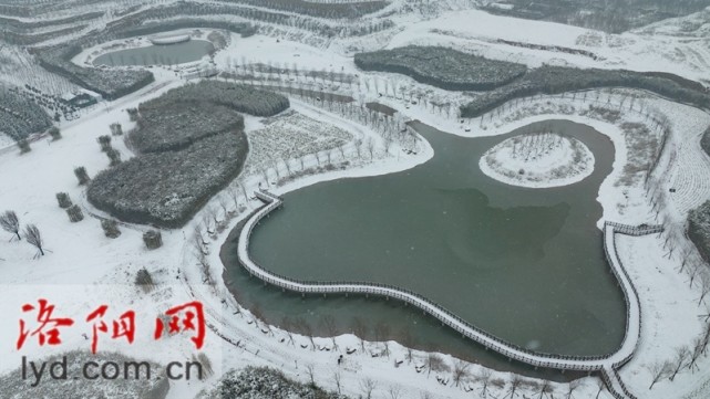 偃师区首阳山森林公园雪后景色如水墨画卷【组图】