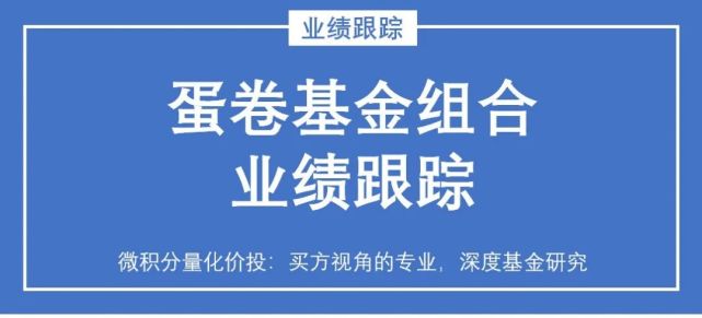 蛋卷基金组合业绩跟踪