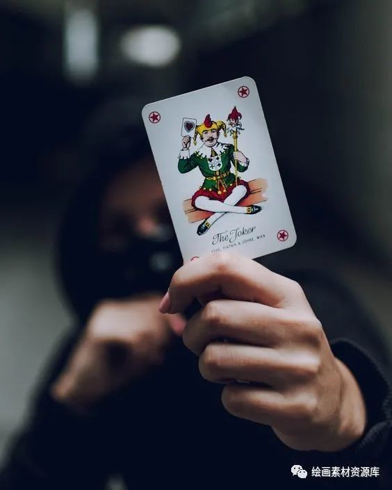 绘画素材拿牌的手势cool