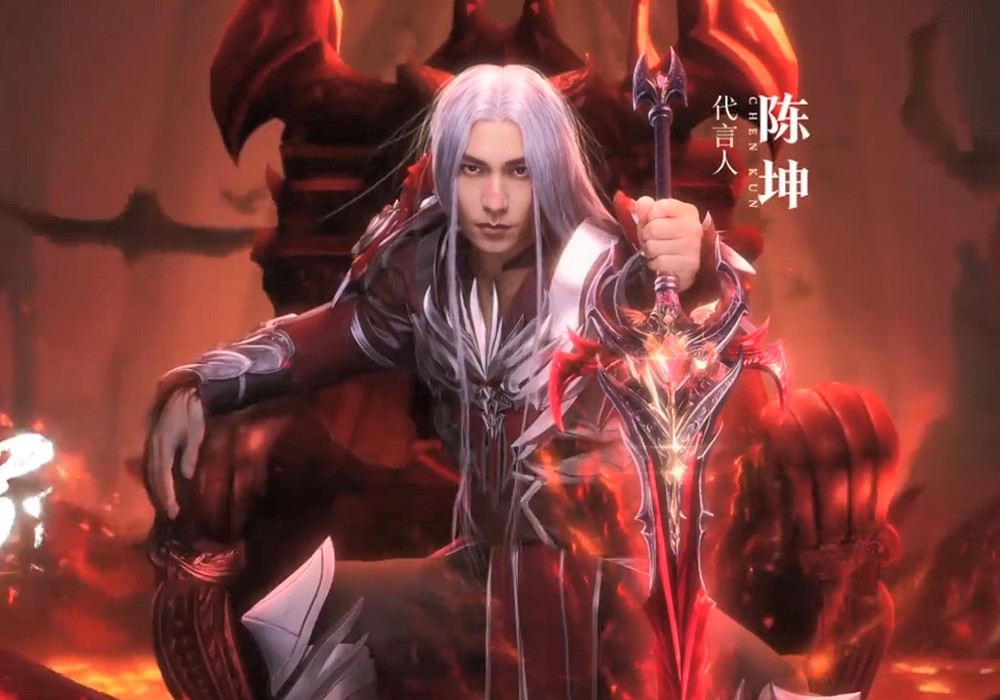 斗罗大陆陈坤代言唐晨白发侧脸太帅气应该找他演真人版