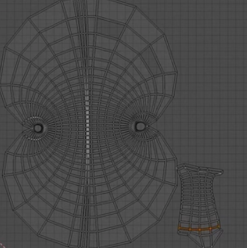 blender通过展uv制作的咖啡杯