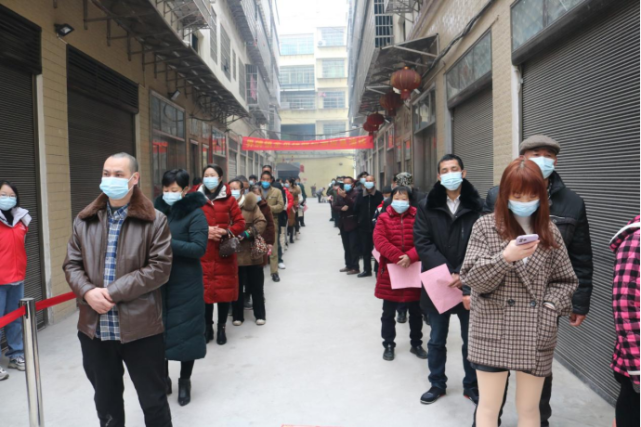 衡阳县界牌镇开展全员核酸检测应急演练