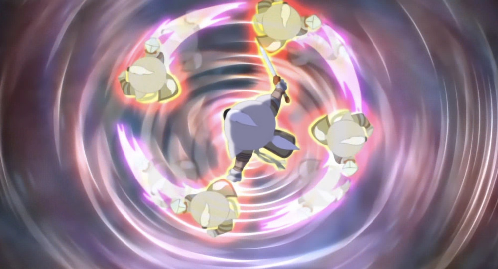 白猫发动火舞旋风剑法后归天虹猫陷入魔教包围圈