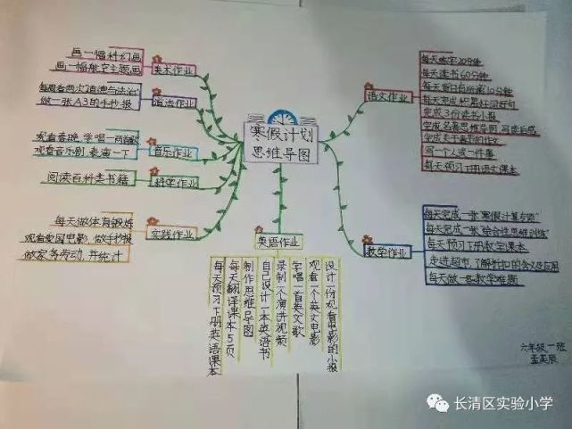 假期伊始,孩子們與家長一起制定了詳細而又豐富多彩的寒假生活計劃