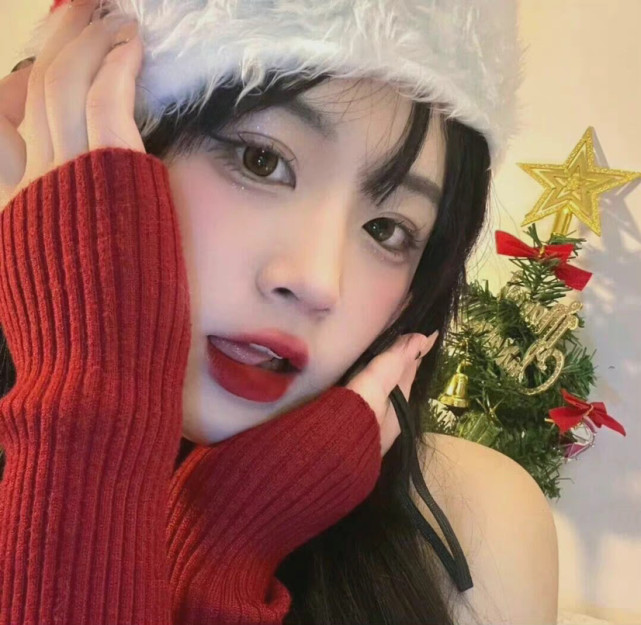 女神红色系头像