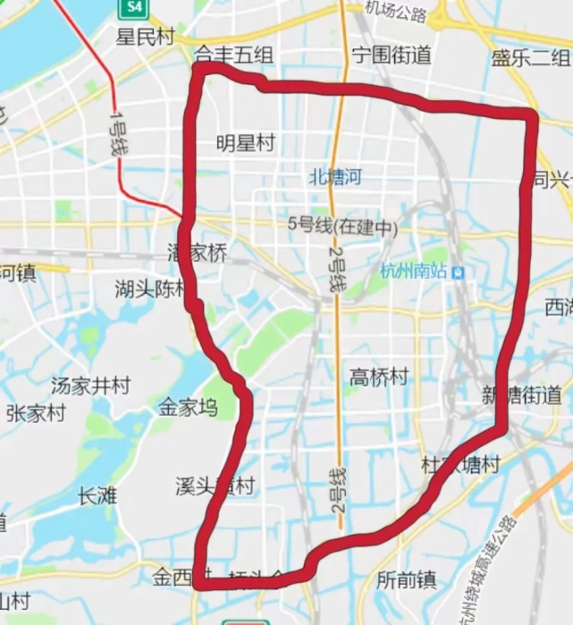 北至建设四路(含市北区块)区域根据《关于2022年萧山区局部区域禁止