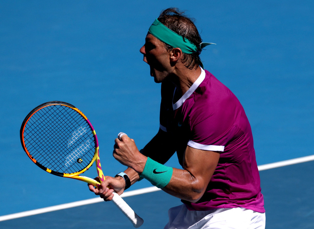 外代二线网球澳网纳达尔晋级四强3