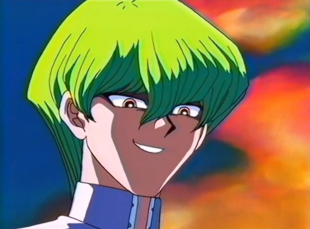 游戏王:最早出场的绿毛社长,那时候的卡牌没有陷阱卡和魔法卡_腾讯