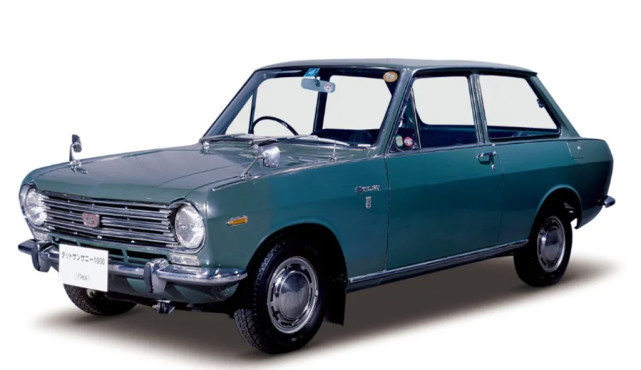 卡哇伊的达特桑1000型皮卡 只比日产超迷你的march车型大一点