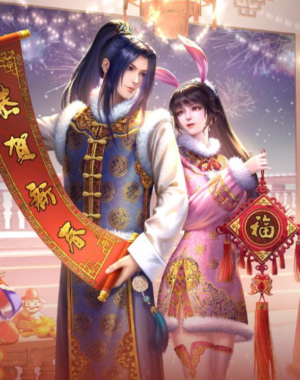 斗罗大陆新春贺岁图释出小舞一身红衣现身有古风的味道啦