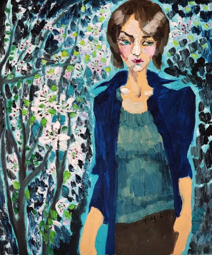 艺术工场刘婷把画画当作写日记梵高的疯狂和高更的质朴都不足以概括她