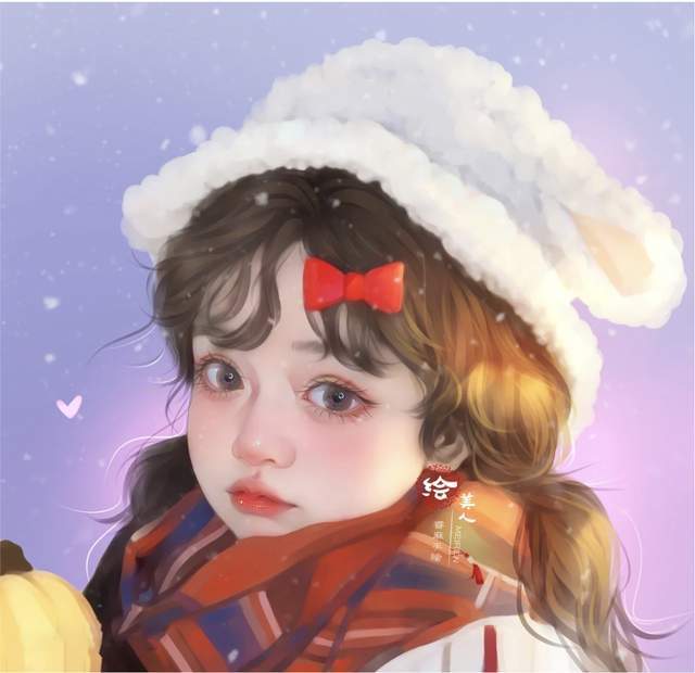 ins手绘女生头像