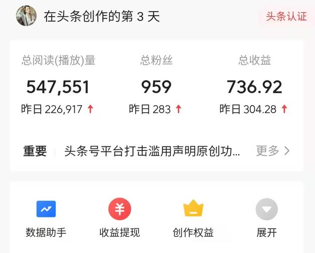 头条如何发原创文章赚收益(头条上发布文章而且是原创怎么赚钱)