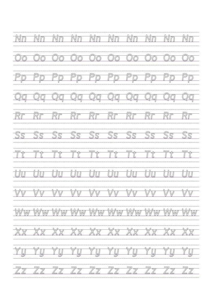基础英语小学英语字母衡水体书写让孩子学起来