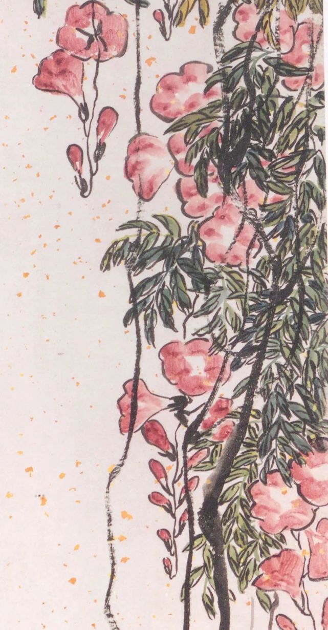 齐白石凌霄花图轴每日一图