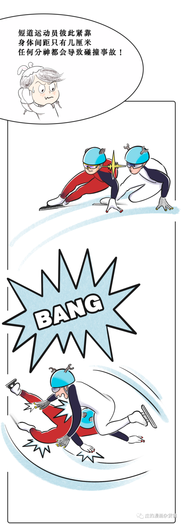 一条漫画认识冬奥会项目:速度滑冰 短道速滑